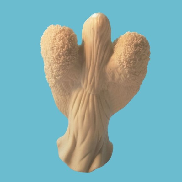 Angel Figurine Harp White Porcelain - Picture 3 of 7